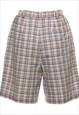 VINTAGE LIZ CLAIBORNE CHECKED SHORTS - W27