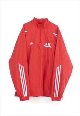 Vintage Adidas NW Windbreaker Jacket in Red XL