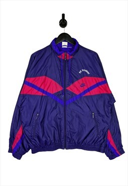 Men's 90's Nike Shell Jacket In Blue Size XL