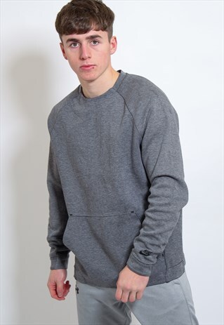 VINTAGE NIKE SWEATSHIRT IN GREY LARGE
