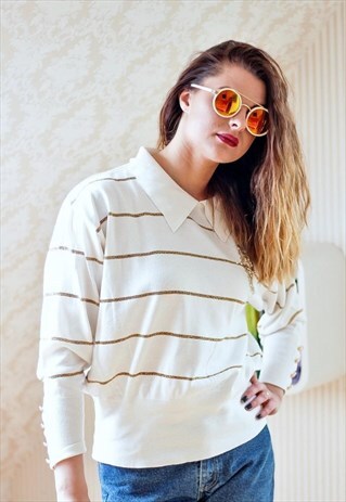 WHITE STRIPE JUMPER