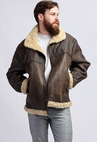 VINTAGE SHEARLING SHEEPSKIN COAT
