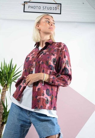 VINTAGE ABSTRACT PATTERN SHIRT