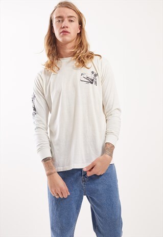 VINTAGE SAILING GRAPHIC PRINT TOP