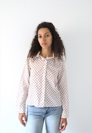 VINTAGE PRINTED WHITE SHIRT