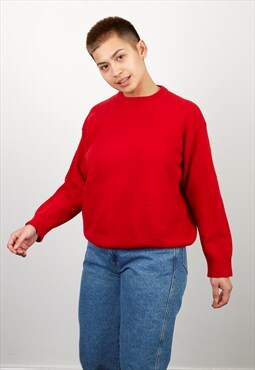 Vintage Valentino Knitted Jumper in Red