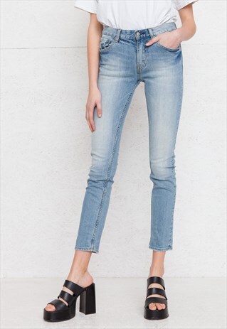 VINTAGE LIGHT BLUE CROCKER DENIM JEANS