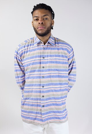 VINTAGE MULTI-COLOUR STRIPED SHIRT