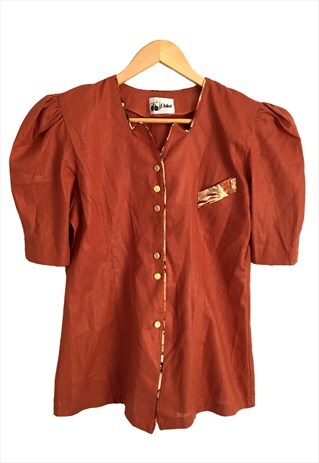 VINTAGE 1980S DESIGNER CHLOE BLOUSE