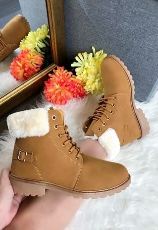 TAN HIKER BOOTS