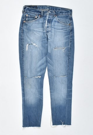 VINTAGE 90'S LEVIS JEANS SLIM DISSTRESED BLUE