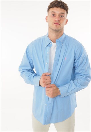 VINTAGE RALPH LAUREN SHIRT BLUE