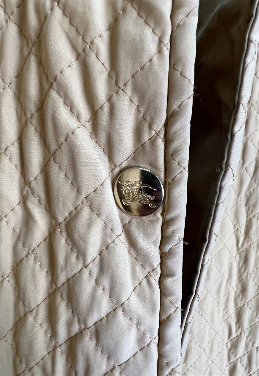 Vintage burberry clearance quilted jacket