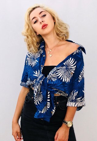 VINTAGE UNISEX HAWAIIAN OVERSIZED PATTERN SHIRT