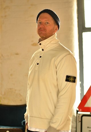 RARE STONE ISLAND 1/4 ZIP SWEATSHIRT