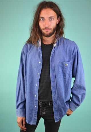 VINTAGE 90'S LACOSTE DENIM SHIRT