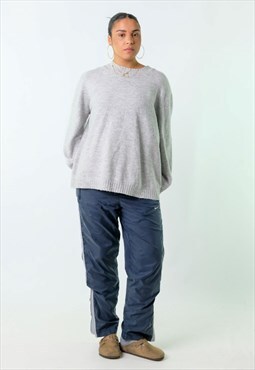 Navy Blue 90s Nike Tracksuit Bottoms Baggy Pants