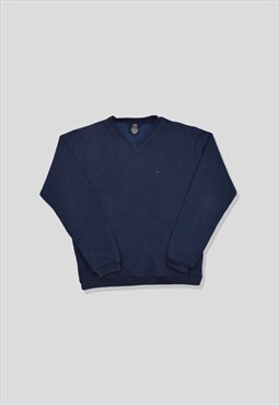 Vintage 00s Nike Embroidered Logo Sweatshirt in Navy Blue