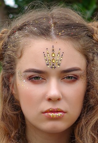 FAIRY QUEEN - GOLD ONE PIECE FESTIVAL FACE GEM
