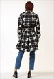 90S VINTAGE MAX MARA BLACK AND WHITE TRENCH COAT 5220