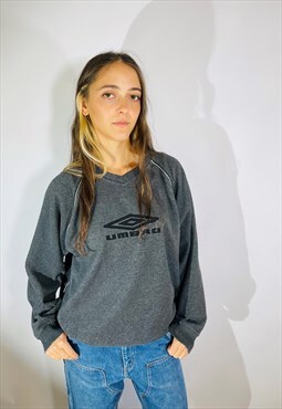 Vintage Size Large 90s Umbro Sweatshirt in Grey