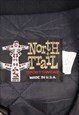 VINTAGE 90'S NORTH TRAIL VARSITY JACKET NYLON BOMBER BUTTON