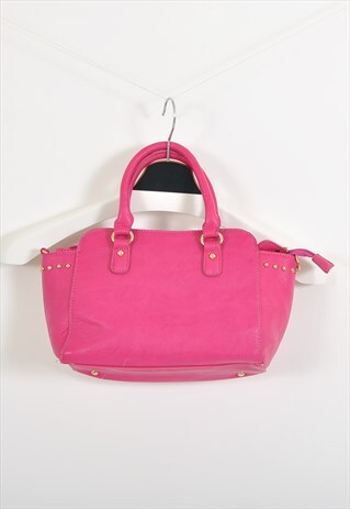 VINTAGE 90S REAL LEATHER BAG IN PINK