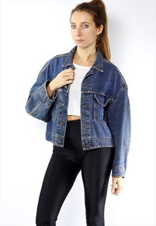 DENIM JACKET 80S / 80S JEAN JACKET PATCHED
