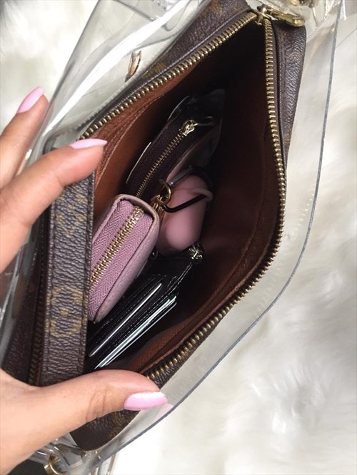 Review: Louis Vuitton Clutch Monogram Marly Dragonne with PVC bag, Boutique Secondlife blog