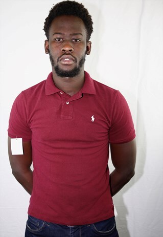 VINTAGE MAROON SPORT POLO RL SHIRT