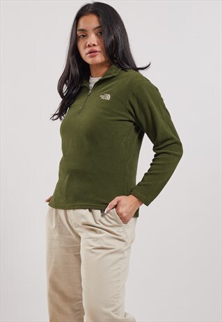 VINTAGE THE NORTH FACE 1/4 ZIP FLEECE SWEATSHIRT