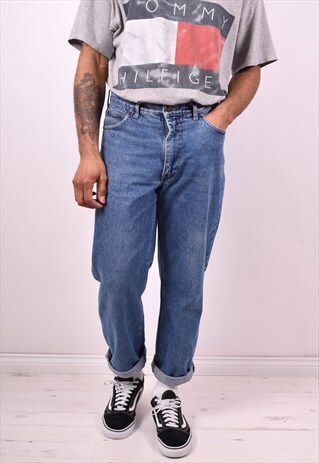 MISSONI MENS VINTAGE JEANS W35 L28 BLUE 90S