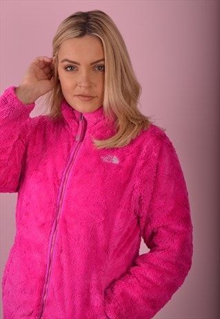 PINK THE NORTH FACE REVERSIBLE TEDDY BEAR COAT GNF708