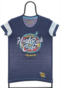Retro Hard Rock Cafe Graphic Navy TShirt Womens