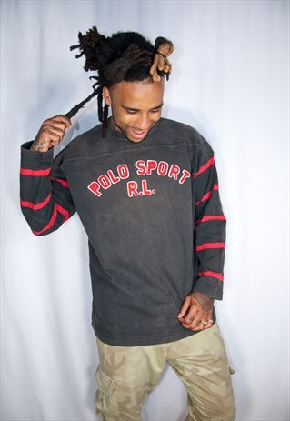 POLO SPORT ACID WASH VINTAGE SWEATER