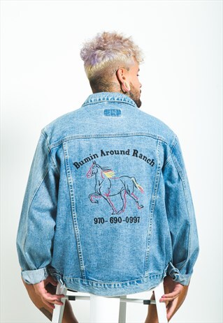 VINTAGE 80S ORIGINAL LEE BASIC DENIM JACKET/ S6709