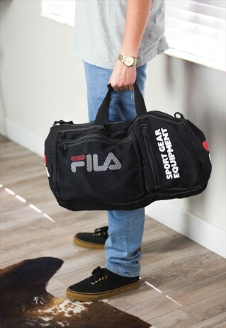 VINTAGE FILA DUFFLE BAG LOGO 90S X 13.6
