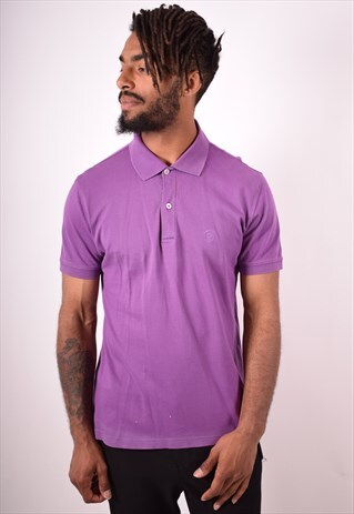 SERGIO TACCHINI MENS VINTAGE POLO SHIRT MEDIUM PURPLE 90S