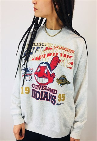 VINTAGE NFL 1995 CLEVELAND INDIANS SWEATSHIRT
