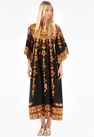 MAXI HIPPIE CAFTAN DRESS