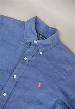Vintage Ralph Lauren Shirt in Blue with Logo