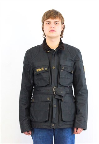 BELSTAFF 1969 GANGSTER GOLD TRIALMASTER NYLON WAXED JACKET M