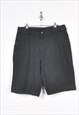 Vintage Dickies Cargo Pinstripe Shorts Black W36