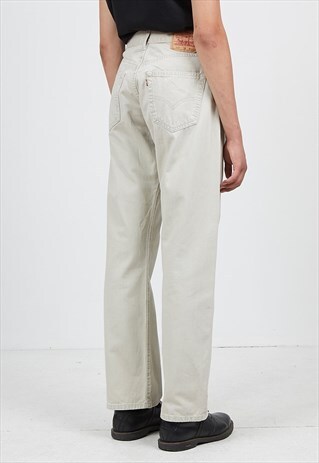 VINTAGE BEIGE LEVI'S 551 78 FIT DENIM JEANS