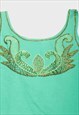 GREEN SLEEVELESS BODY