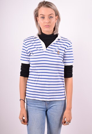 RALPH LAUREN WOMENS VINTAGE POLO SHIRT SMALL MULTI 90'S