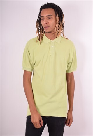 CHAMPION MENS VINTAGE POLO SHIRT LARGE GREEN 90S