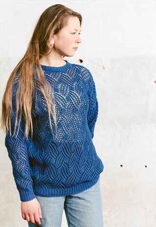 VINTAGE 90S OPEN KNIT SWEATER