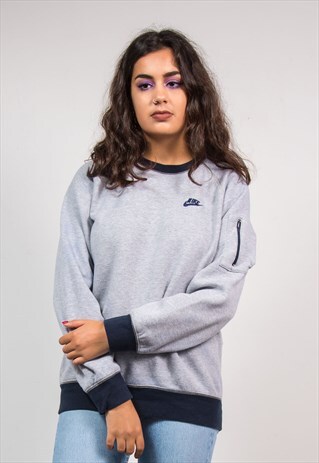 RETRO 90'S NIKE GREY SWEATSHIRT JUMPER