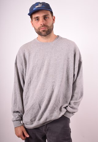 LEE MENS VINTAGE SWEATSHIRT JUMPER XXXL GREY 90S